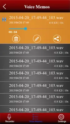 Voice Recorder android App screenshot 4